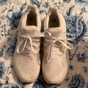 Men’s white Ultra Boost shoes